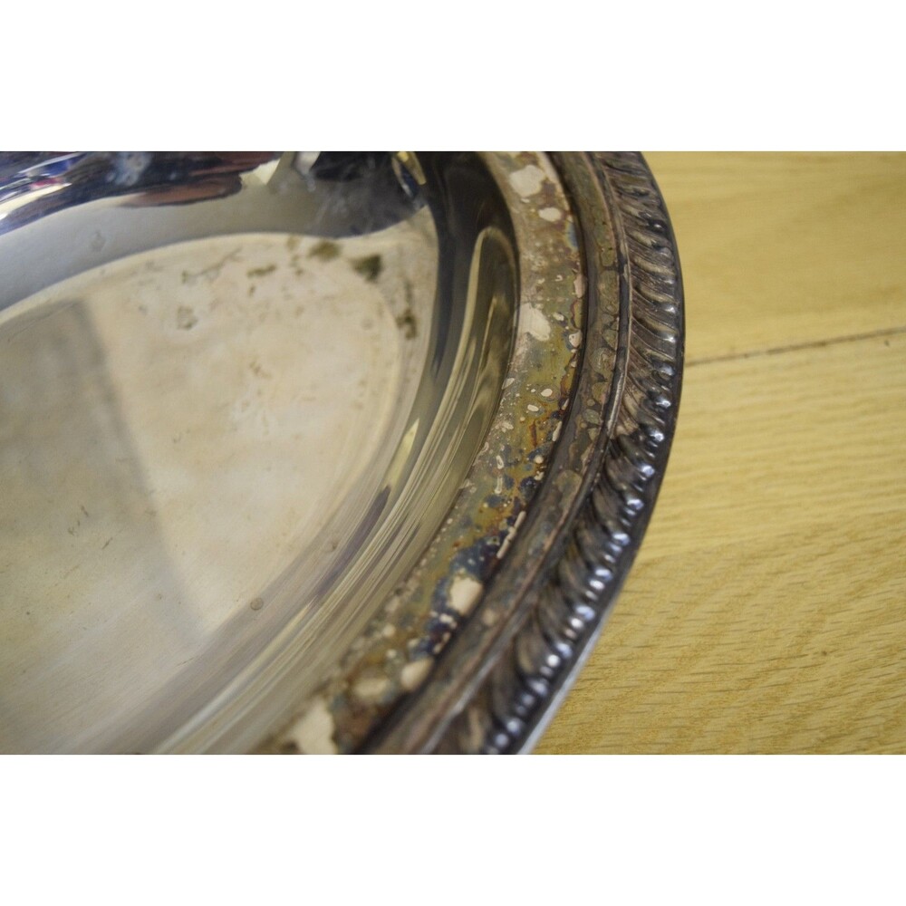 International Silver Company Silver Plated Oval Casserole Dish with Lid 12" x 9" - Picture 5 of 9